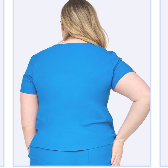 Zavate Royal Blue Scrub Set XL Refined Jogger Pant 3060 Elevated TuckIn Top 1169 - Picture 2 of 7